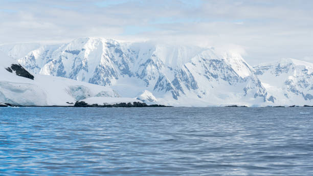 istock Antarctica mountains and sea. South Pole. On a sunny day. 1990427841