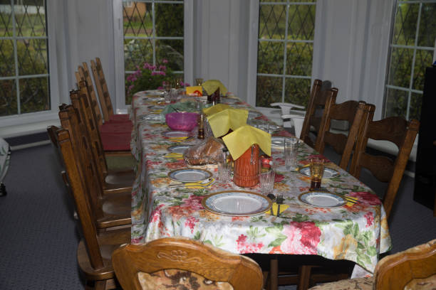istock The table laid by a holiday. 1990450690