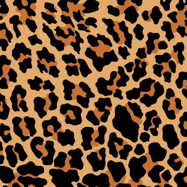 Vector illustration of Vector leopard pattern seamless background and printing or home decorate and more.