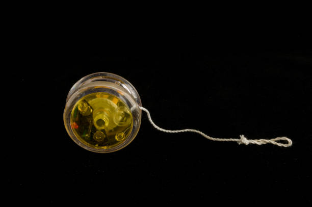Close-up of yoyo yo-yo Object on a Black Background