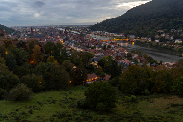 istock Germany, Heidelberg landscape old town nocturne 1990573310
