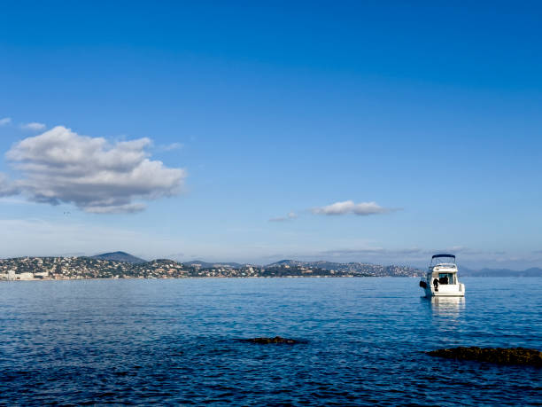 Seaside townscape in St Tropez, France