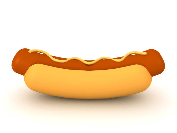 istock 3D Rendering of a hotdog 1990645004