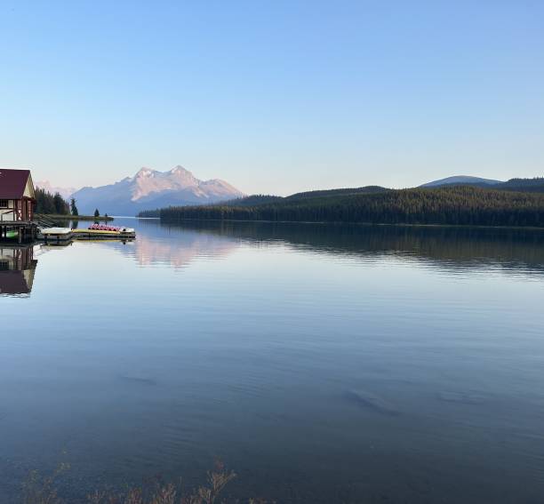 istock The famous Maligne Lake 1990756592