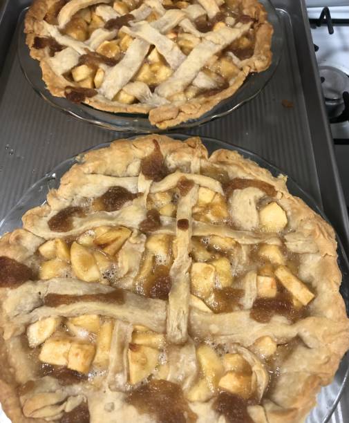 istock Homemade Apple Pies Cooling on a Baking Sheet 1990820052
