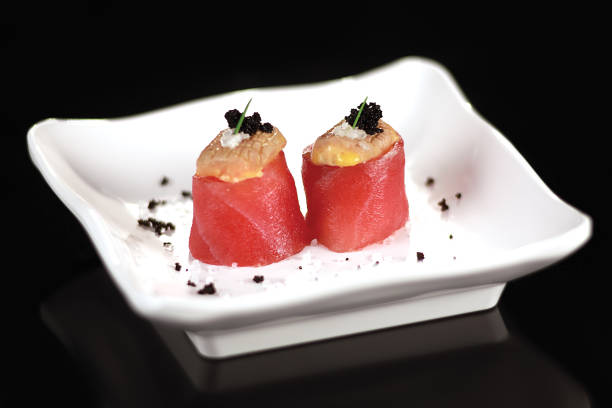 istock Tuna sushi, fish roe and foie gras 1990857043