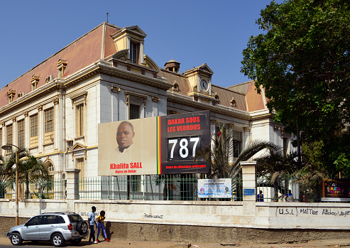 Dakar, Senegal: French colonial building of the City Council, in French the \