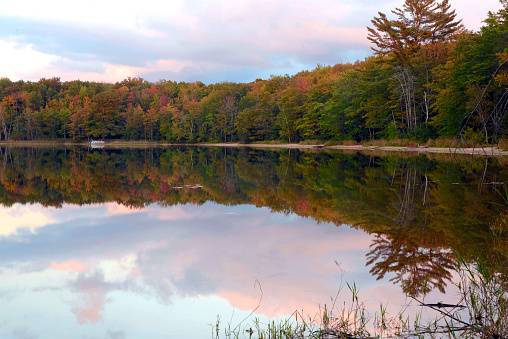 Colwell Lake, Hiawatha National Forest, Michigan, is situated in the center of Michigan's Hiawatha National Forest. Guests of all ages can enjoy nature and the outdoors in this picturesque setting.