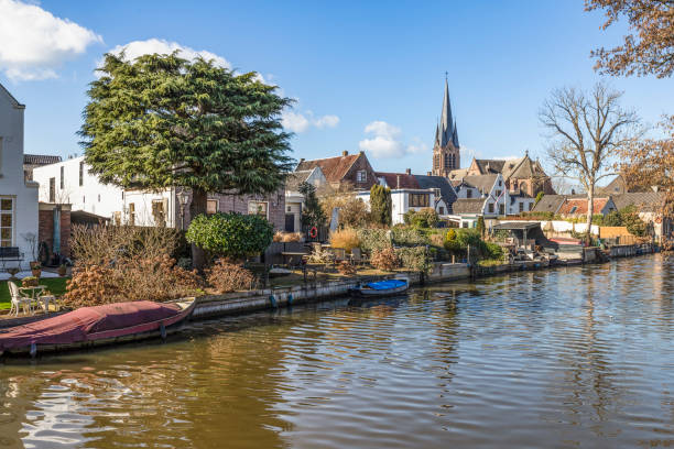 istock Small village - Breukelen, along the Vecht river. 1990909873