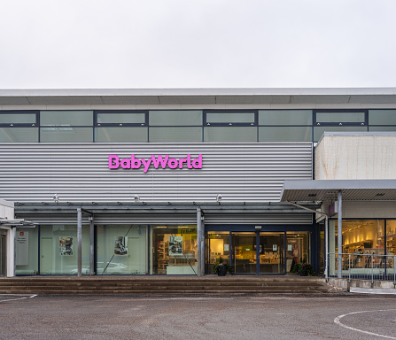 Gothenburg, Sweden - January 27 2024: Exterior of a Babyworld store.