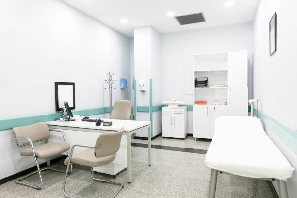 istock Empty doctor's office in a large hospital.. No people 1990943278