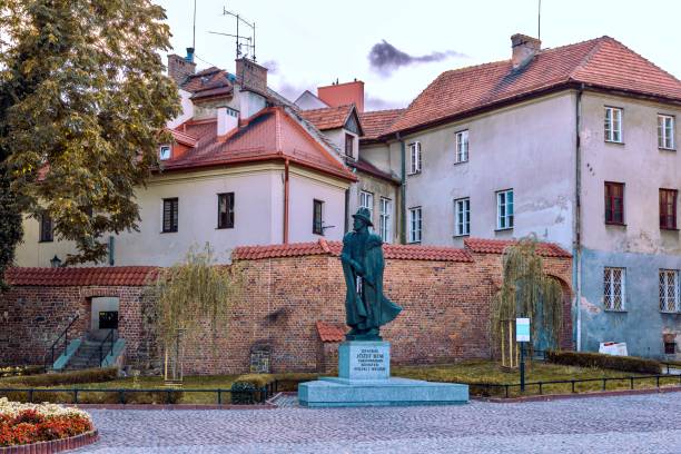 Tarnow, Poland - October  9, 2023:  Monument to Jzef Zacharias Bem - Polish engineer and general, Ottoman pasha and national hero of Poland and Hungary.