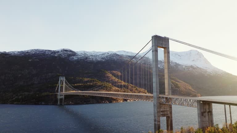 Skjombrua Bridge at Dawn: Narvik's Connection