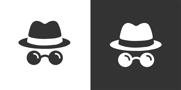 Spy icon. Solid icon that can be applied anywhere, simple, pixel perfect and modern style.