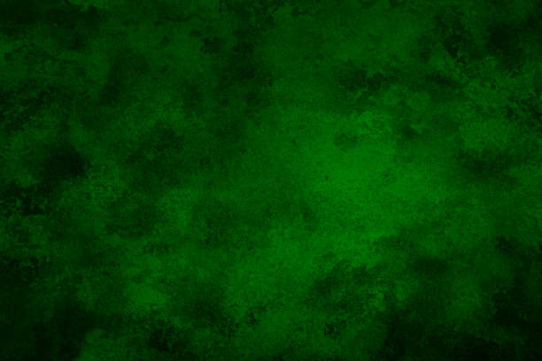 istock Black deep dark green abstract watercolor background for design. Rough grunge grain dirty daub smudge. 1991216115