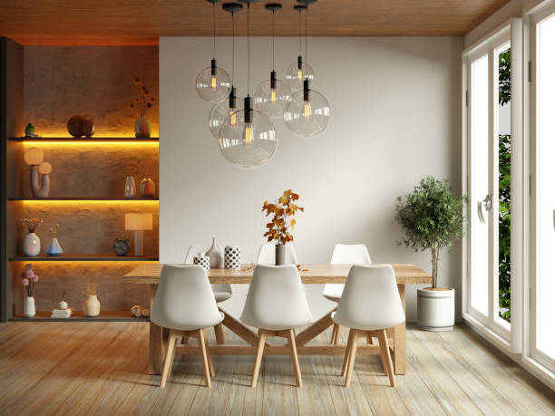 istock Modern dining room interior design,Modern interior of cozy kitchen 1991310579