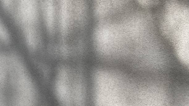 istock Light and shadow on white concrete floor for background 1991482138
