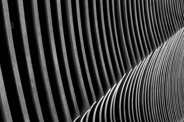 istock Wall decorated with gypsum lines 1991618955