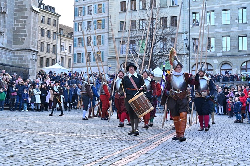 December 10, 2023,\nGeneva City Festival (French:L'Escalade),It is a grand Traditional festivals in Geneva,Switzerland.\nThe festival is to bear in mind the events of the same date in 1602-\nThe invaders climb up the city walls.\nThe people of Geneva overcame the enemy on this day,\nThe independence of Geneva was maintained.\nDecember every year,The authorities are organizing public activities in the city to mark the day.\nAll the scenes and characters reproduce the original image of the middle ages.