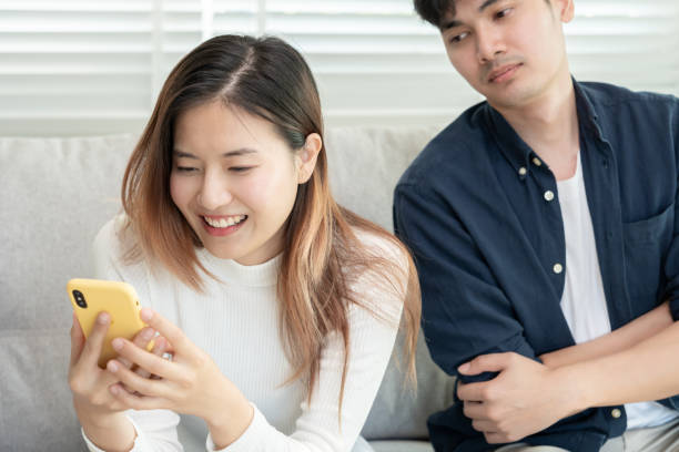 istock Double dating, Cheat on somebody, To have a fling, Bit on the side , Commit adultery ,Polygamy, husband was having an affair. family problem, infidelity, divorce and separate, social problem, suspicion 1991673788