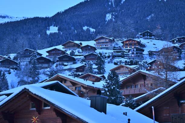istock Rural scenery in Interlaken,Switzerland in winter 1991704915
