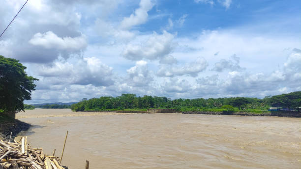 istock view of serayu river with big current, serayu river landscape at day 1991710648
