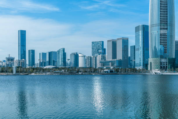 istock modern city waterfront downtown skyline,China 1991775419