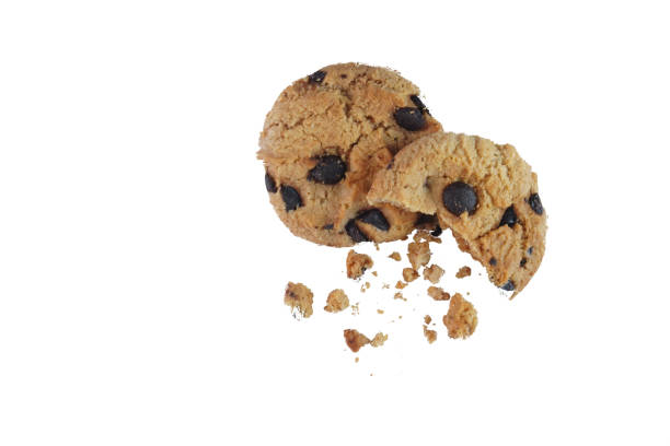 istock Chocolate chip cookies isolated on white background 1991856743