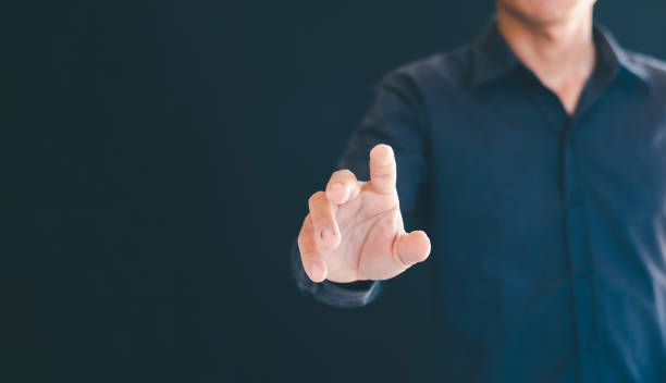istock The man holding hands held out his hand. 1991903591