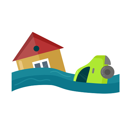 Flood icon clipart isolated vector illustration