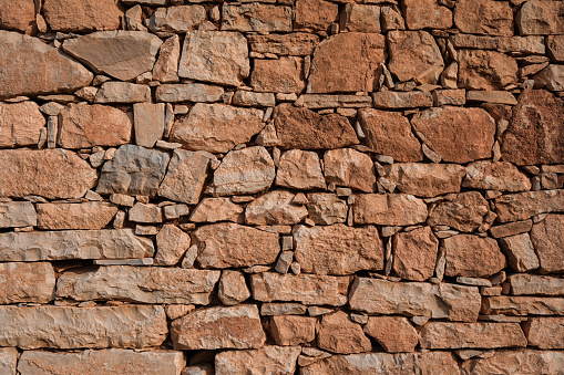 stone wall texture from natural stones
