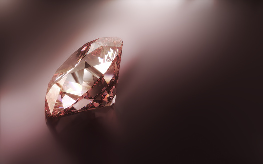 Refraction and reflection caustics of a round cut diamond.