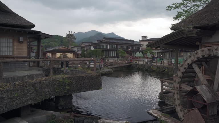 Oshino Hakkai is a small village in a scenic setting with 8 ponds,Japan