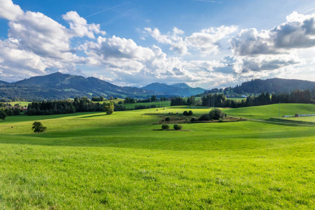 istock Green landscape in Allgovia, Germany 1992103732