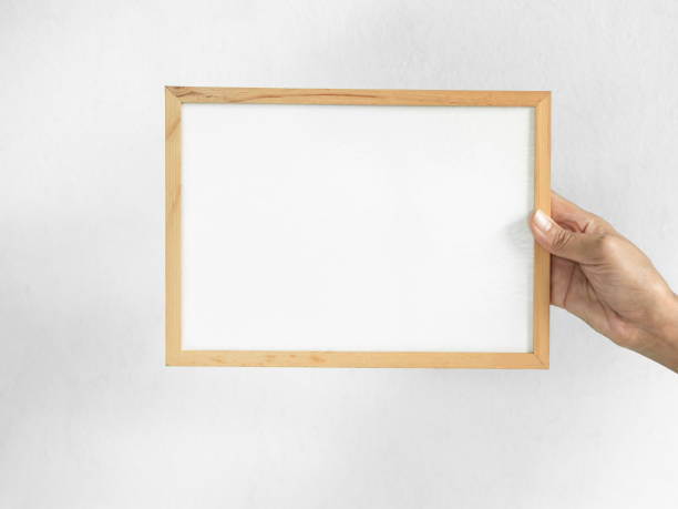 istock White Board, Hand Woman Holding Board Sign White Blank card Billboard Background, Display Showing Mockup Template for Note Message Idea Text Business or Presentation Product Promotion, Minimal Scene. 1992165930
