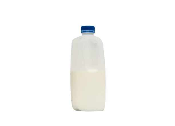 istock Milk in a white gallon isolated on a white background. Clipping Path 1992174416