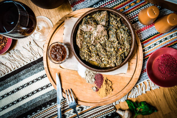 Egyptian oriental meal for meat and chicken