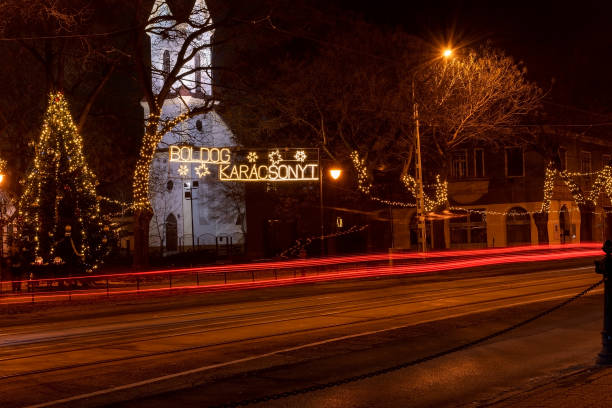 istock Christmas decoration in Budapest street 1992260190