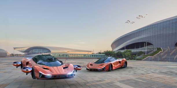 istock EVTOL Sports Car Taking Off 1992269169