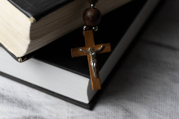 istock Rosary beads and holy bible 1992273552