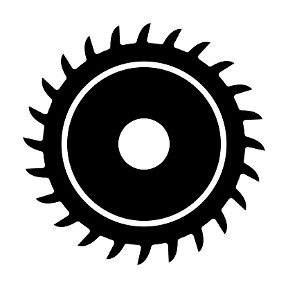 Circular Saw icon vector image. Can be used for Construction Tools.