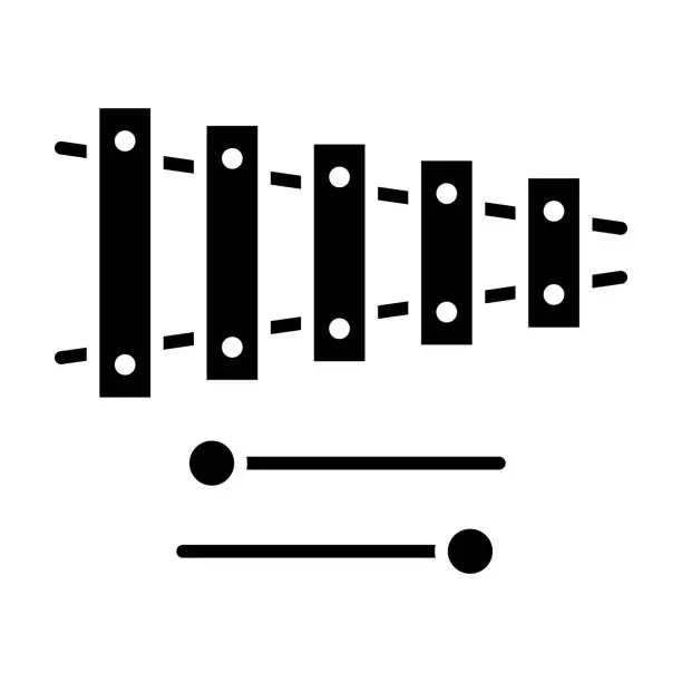 Vector illustration of Xylophone Icon