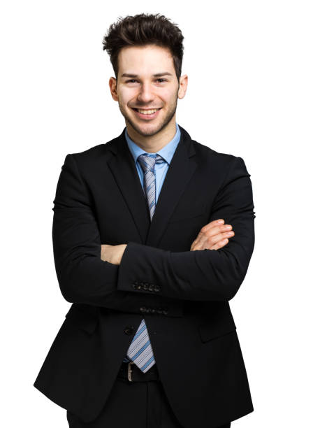 istock Young manager portrait isolated on white 1992371056