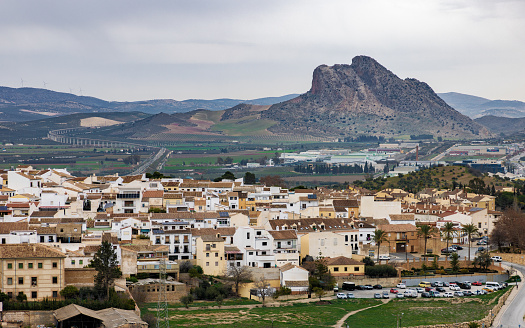 A Beautiful view of the Antequera's skyline, Andalusia, Spain.