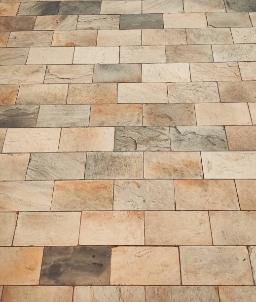 istock Floor. Paving stones for floor placed in order 1992411457