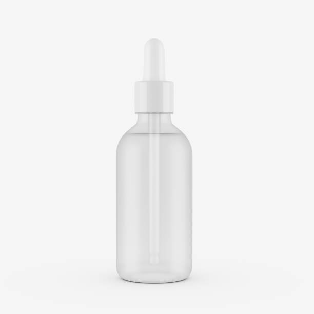 istock 3d Transparent Empty Cosmetic Oil Dropper Bottle With Cap On White Background 3d Illustration 1992429236