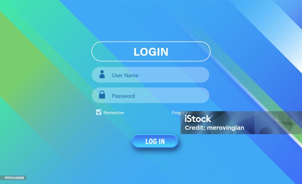 Application Form Graphix Login Form User Interface Stock Illustration - Download Image Now ...