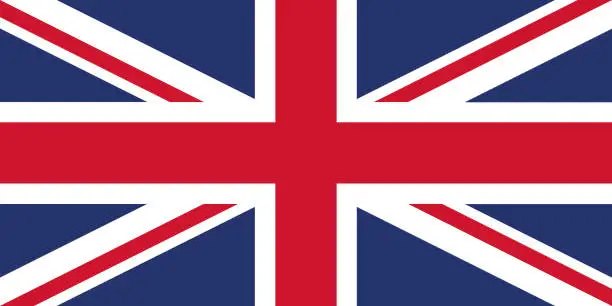 Vector illustration of Flag of the United Kingdom