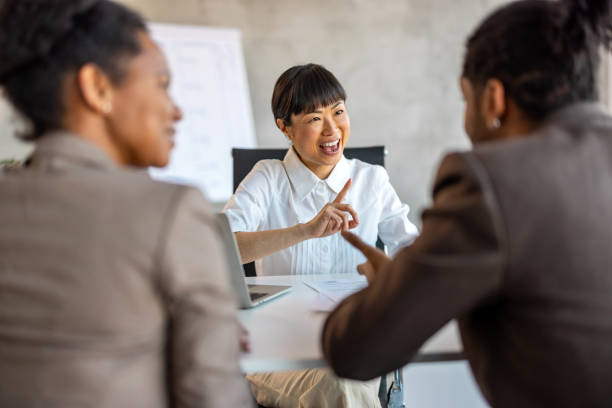 istock Diverse group of a smiling young businesspeople working together 1992571831
