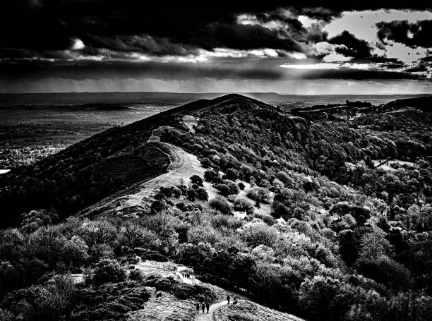 The Malvern Hills in the counties of Worcestershire and Herefordshire is good place for a hike with its many peaks which will give you some amazing views of the surrounding landscape.